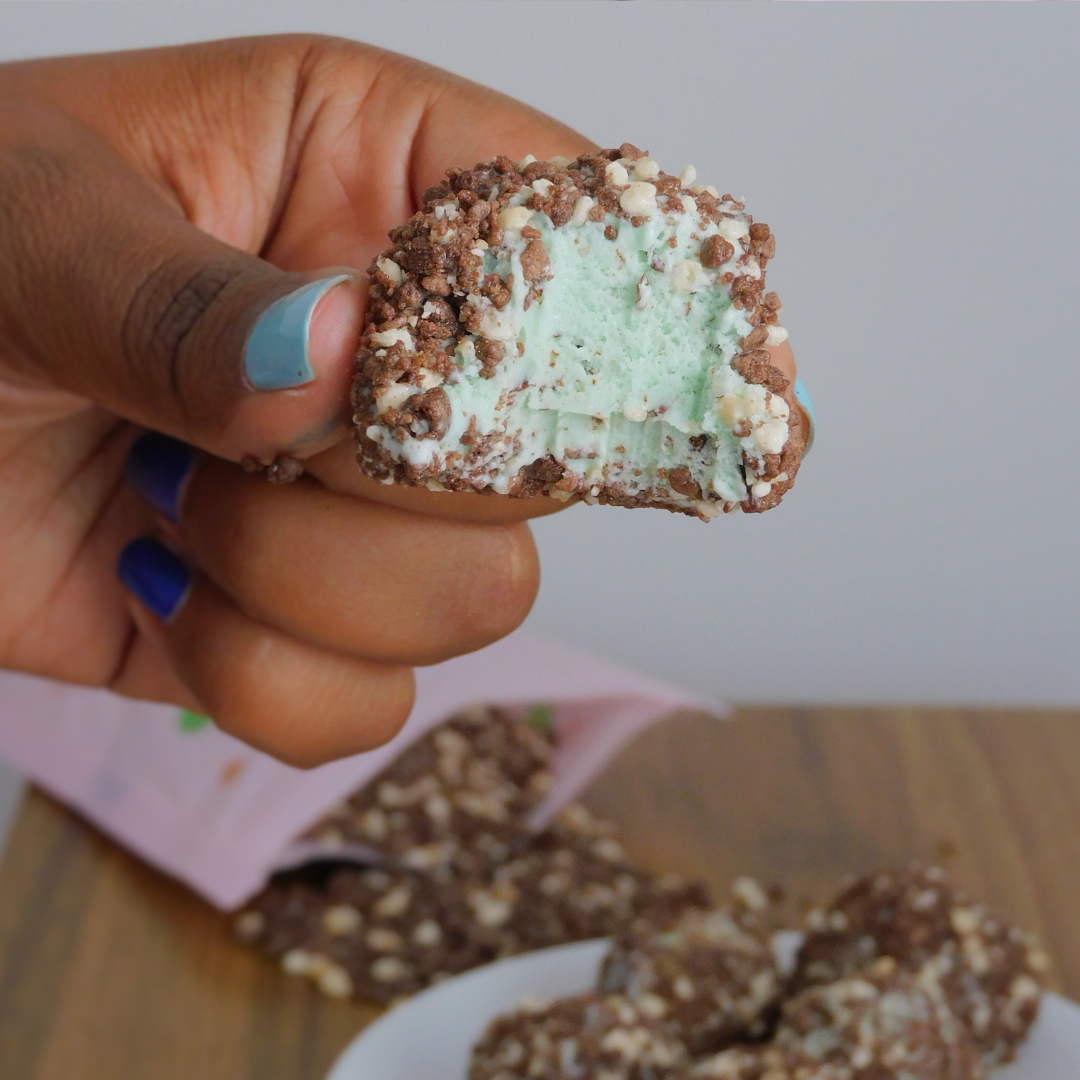 Chocolate Eclair Ice Cream Bites