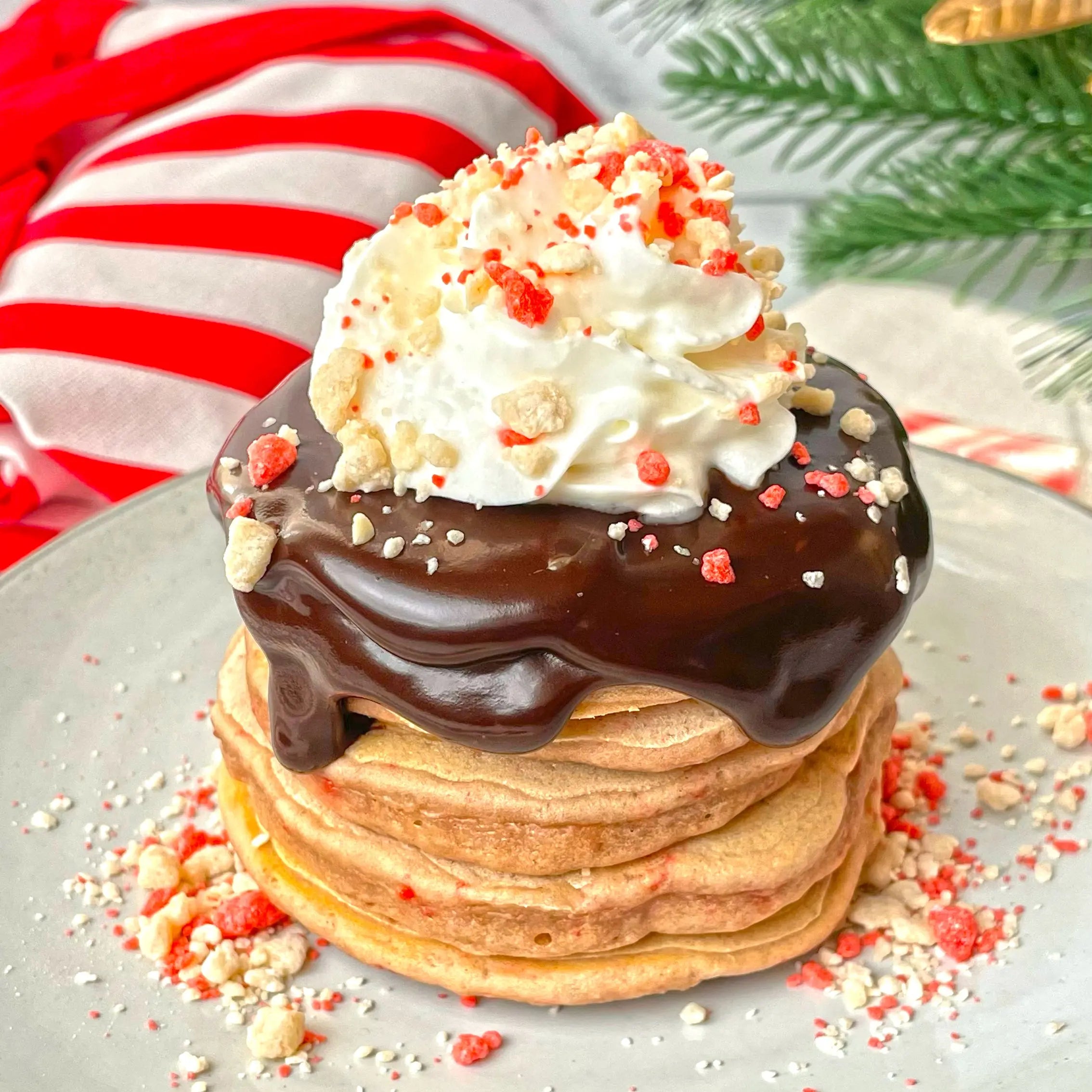 Candy Cane Dessert Topping Yum Crumbs