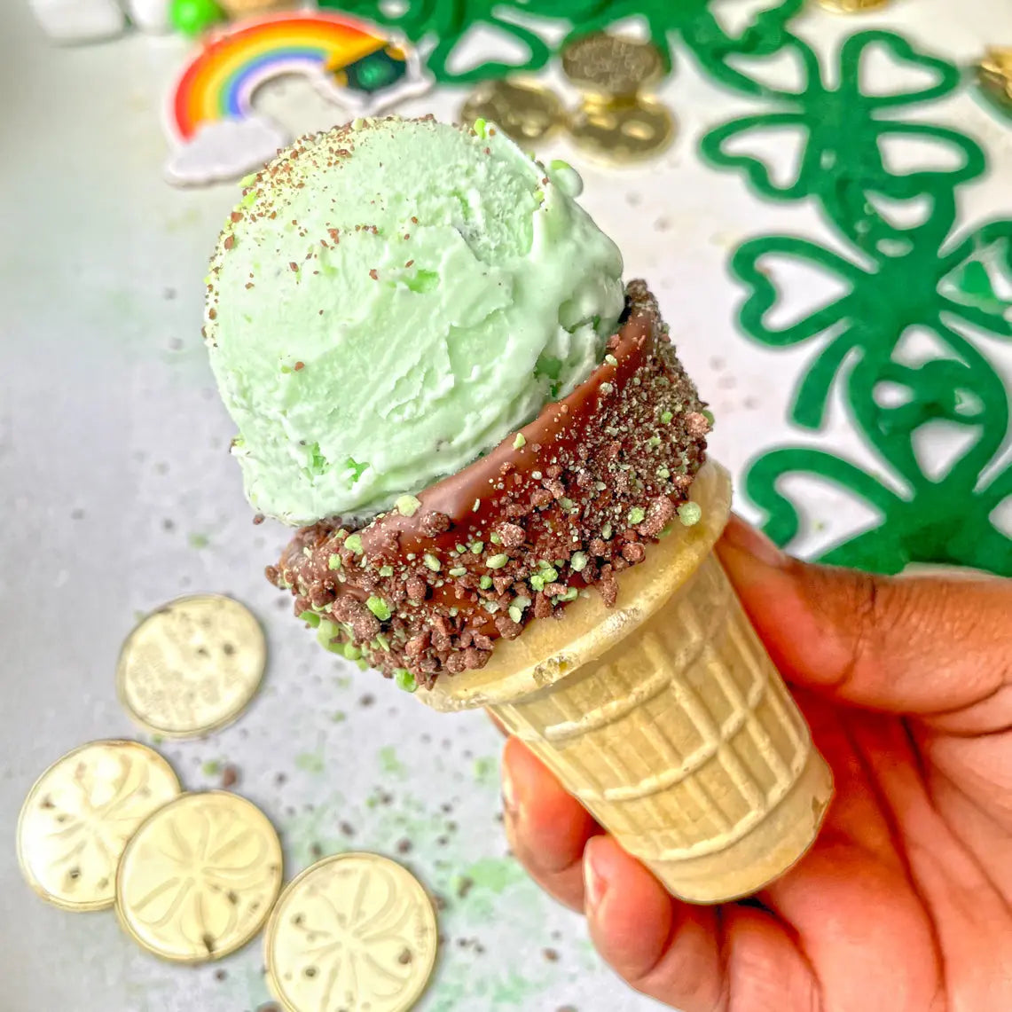 Mint Chocolate Dessert Toppings Yum Crumbs