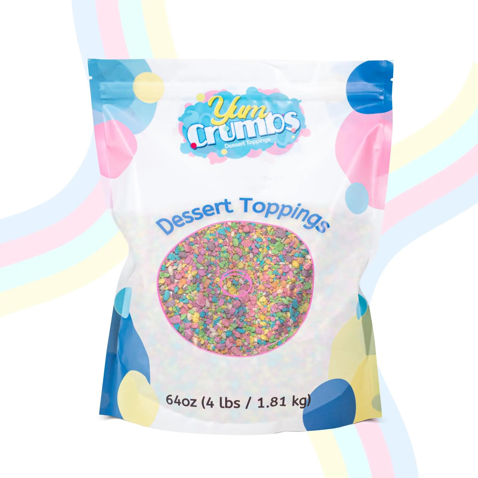 Rainbow Dessert Topping Yum Crumbs