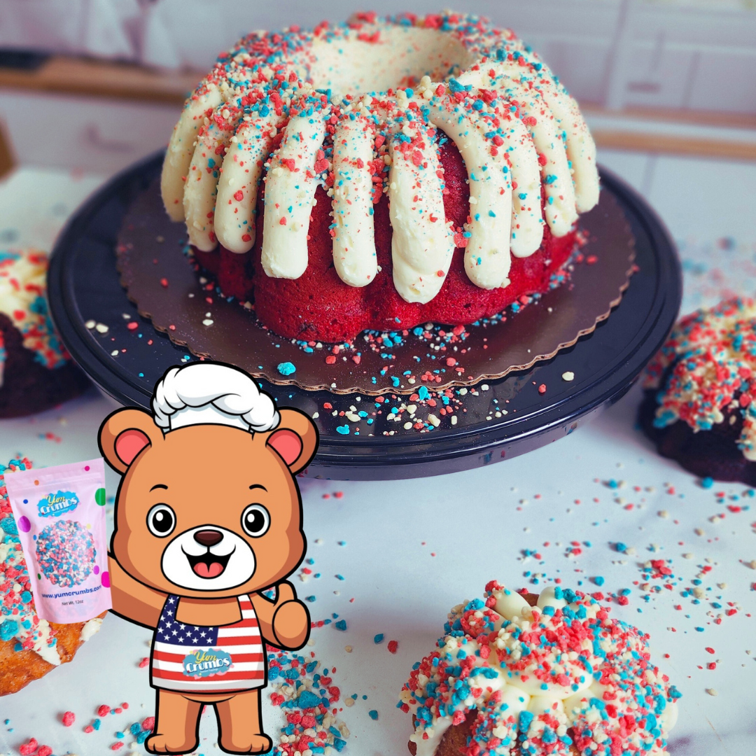 Red, White & Blue Dessert Toppings